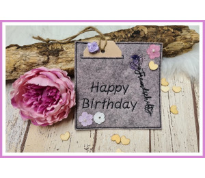 ADVENTSKALENDER 1. Dezember - Stickserie - Rose Liebe Freundschaft Familie